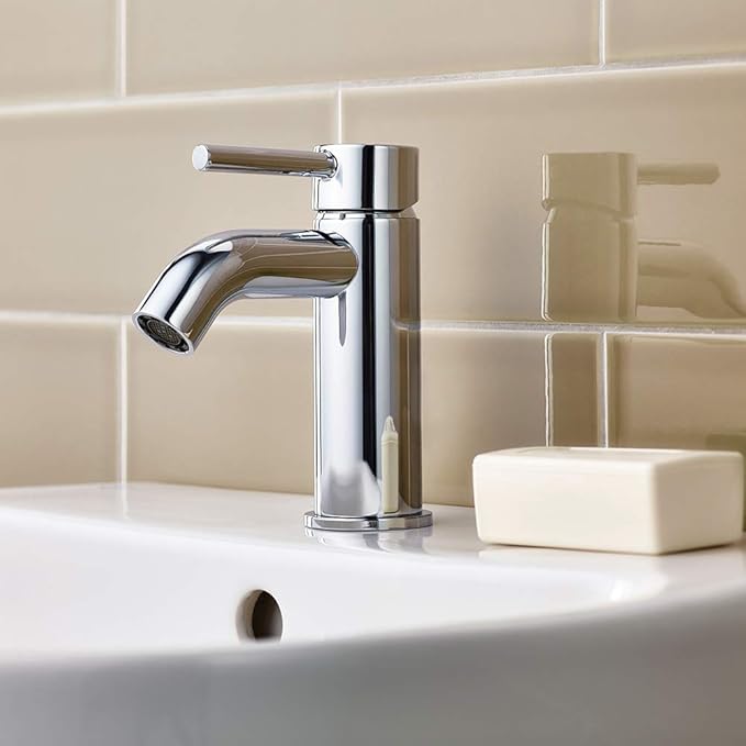 Ceraline Basin Mixer With Clicker Waste