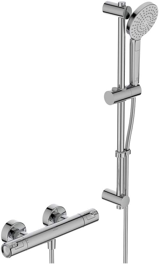 Ceratherm T50 Thermostatic Shower Mixer with kit, Chrome