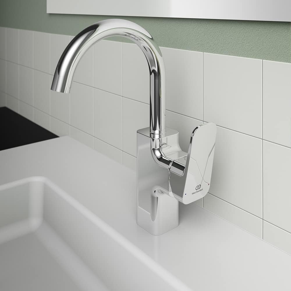 Standard Ceraplan Single Lever High Spout Basin Mixer Tap, Chrome