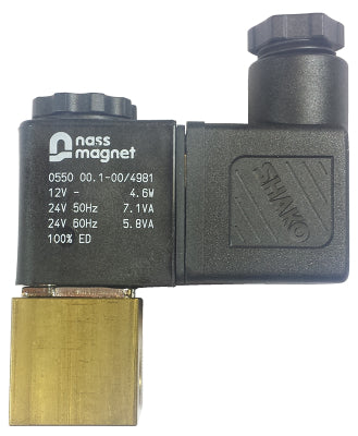 1/8 Brass solenoid valve 0-8.5 Bar 2/2 way Normally Closed Thread Type 1/8 BSP (G)