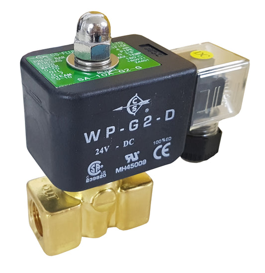 1/8, 1/4, 3/8 Steam Solenoid Valve 0-10 Bar 2/2 N/Closed NPT (N) thread type