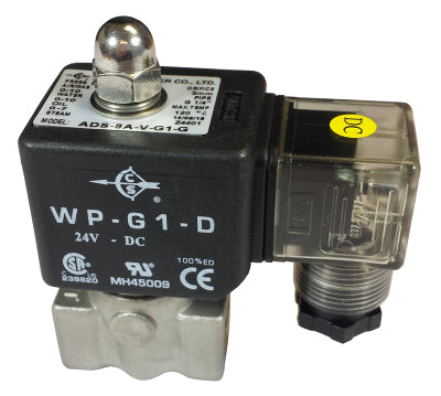 1/4 Stainless steel solenoid valve 0-10 Bar 2/2 N/Closed thread type  BSP (G)