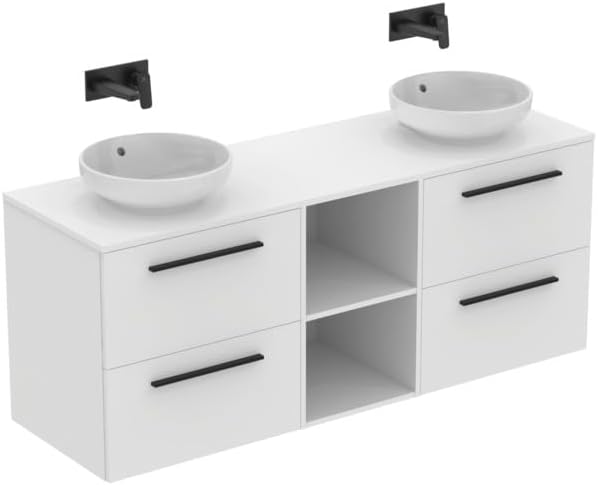 Standard Ceraplan Single Lever Wall Mounted Basin Mixer, BD244XG, Silk Black