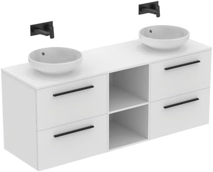 Standard Ceraplan Single Lever Wall Mounted Basin Mixer, BD244XG, Silk Black