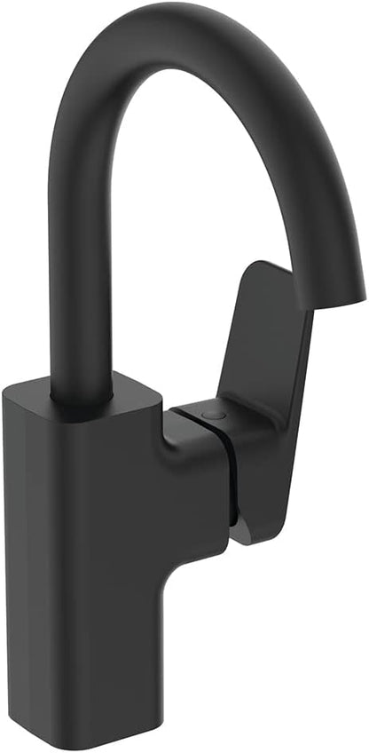 Standard Ceraplan Single Lever high spout Basin Mixer, BD245XG, Silk Black