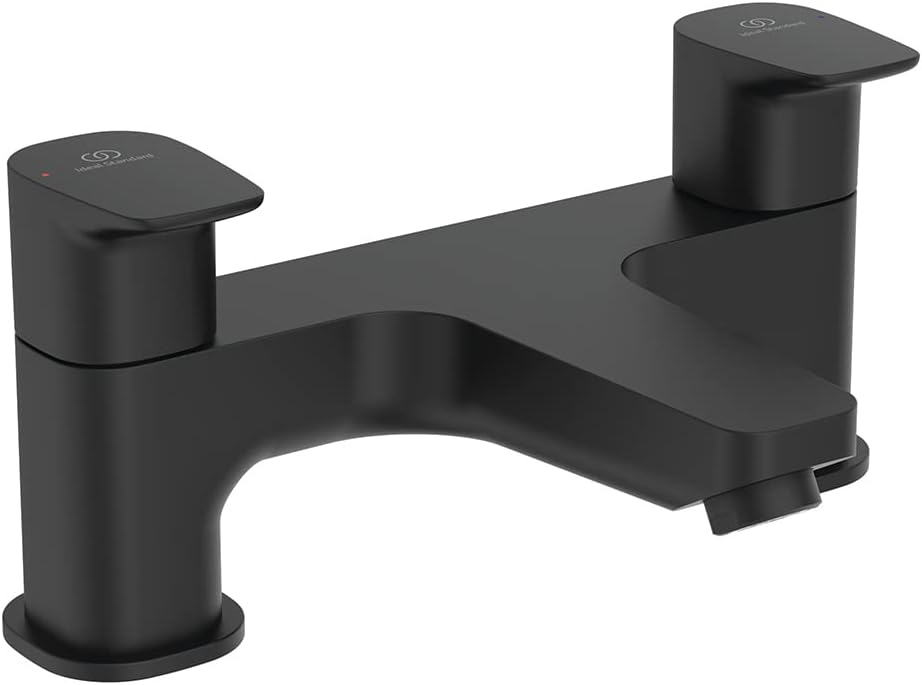 Ceraplan Dual Control Bath Filler, Silk Black