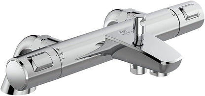 Standard Ceratherm T25 Exposed Thermostatic Rim Mounted Bath Shower Mixer, Chrome