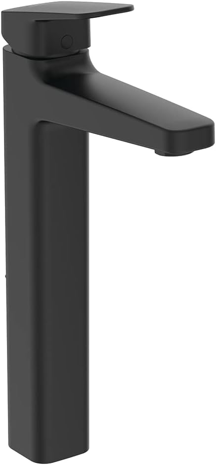 Ceraplan Single Lever Vessel Basin Mixer, BD255XG, Silk Black