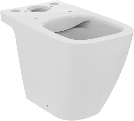 Compact Close coupled Toilet Bowl, White