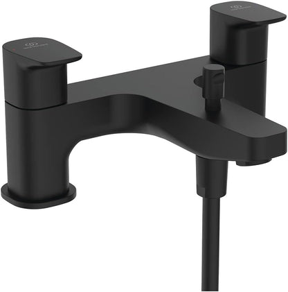 Ceraplan Dual Control Bath Shower Mixer with Shower Set, BD265XG, Silk Black