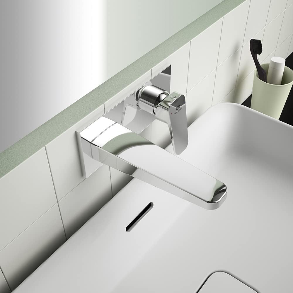 Standard Ceraplan Single Lever Wall Mounted Basin Mixer Tap Chrome