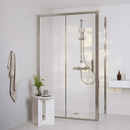 Ceratherm T100 Thermostatic Shower Mixer with kit, Chrome,