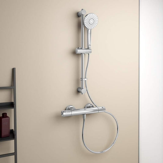 Ceratherm T50 Thermostatic Shower Mixer with kit, Chrome