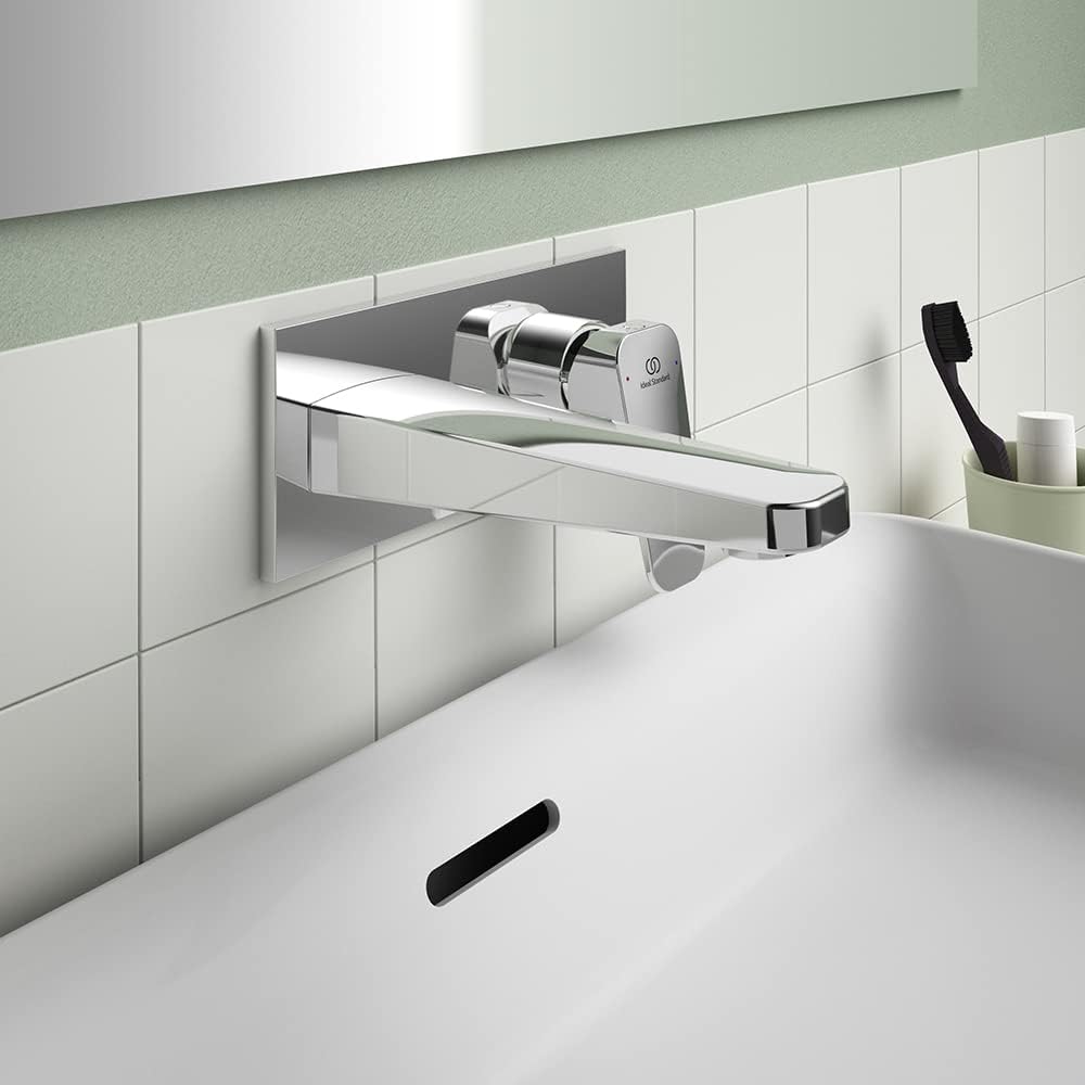Standard Ceraplan Single Lever Wall Mounted Basin Mixer Tap Chrome