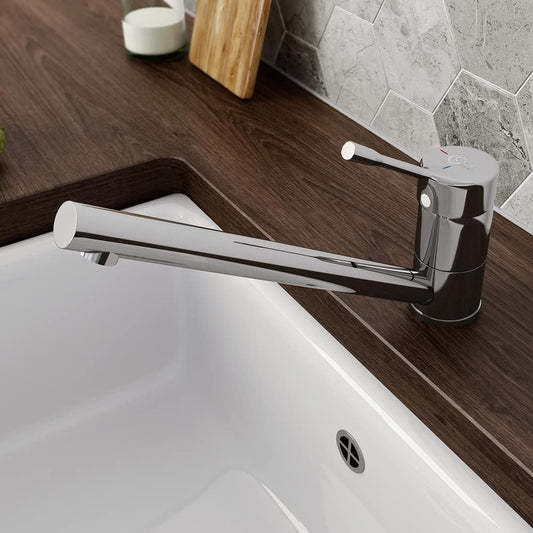 Standard Ceralook Single Lever Low spout Kitchen tap, Chrome