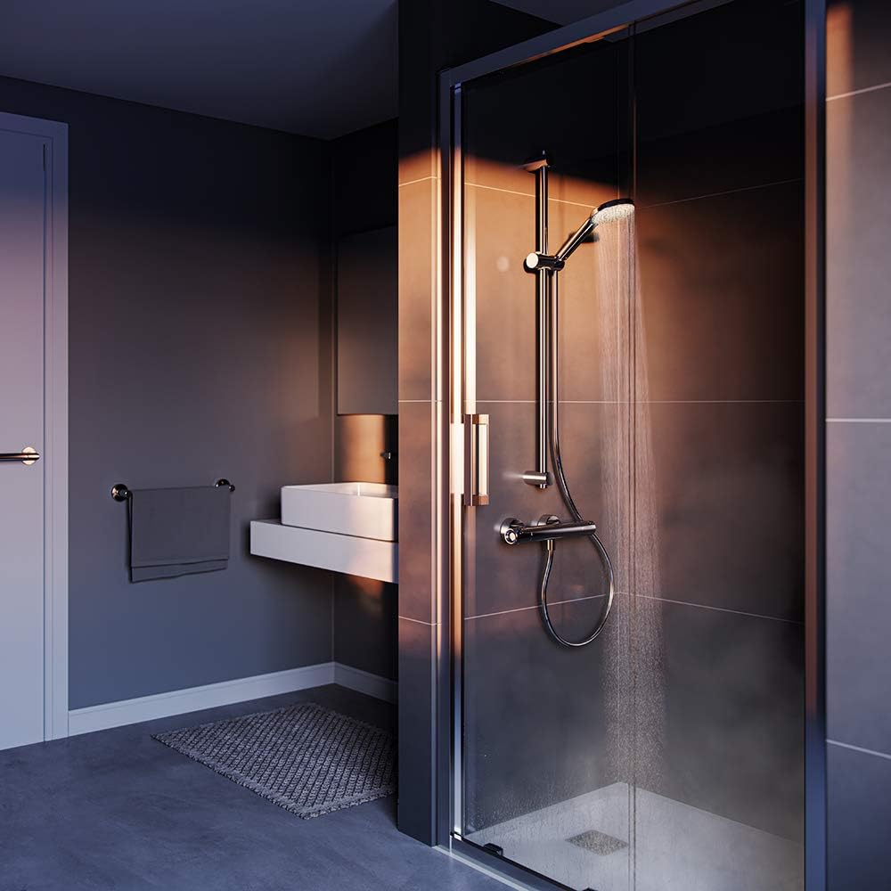 Ceratherm T50 Thermostatic Shower Mixer with kit, Chrome