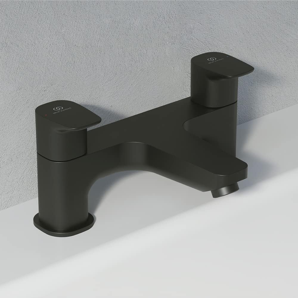 Ceraplan Dual Control Bath Filler, Silk Black