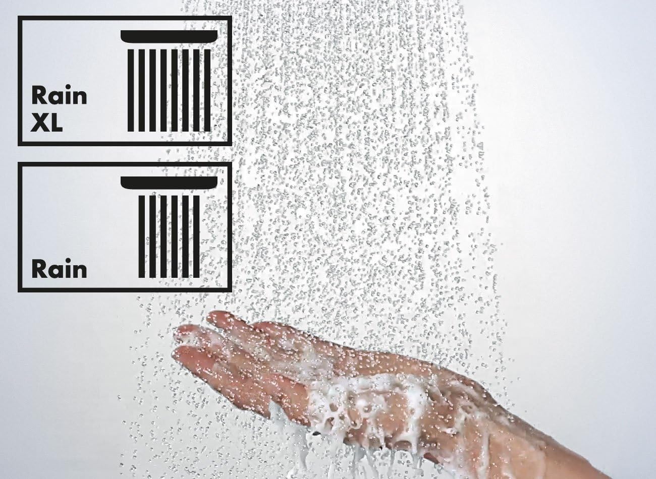 Raindance Select S 240 overhead shower with ceiling connector and 2 spray modes, chrome