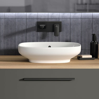 Standard Ceraplan Single Lever Wall Mounted Basin Mixer, BD244XG, Silk Black
