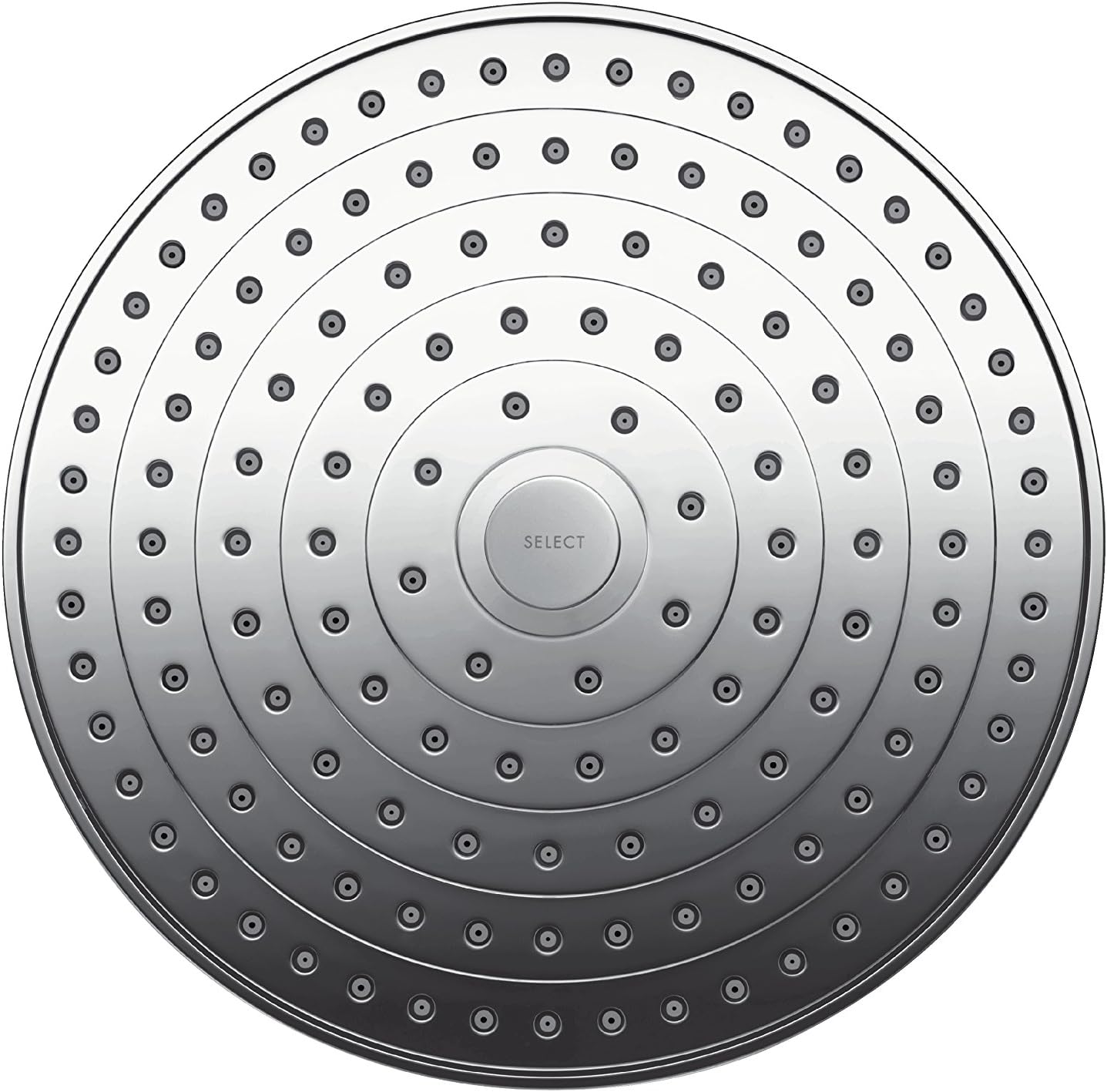 Raindance Select S 240 overhead shower with ceiling connector and 2 spray modes, chrome