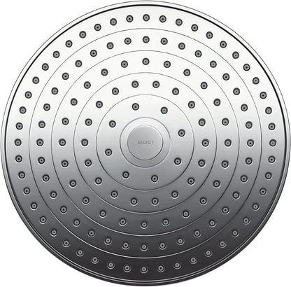 Raindance Select S 240 overhead shower with ceiling connector and 2 spray modes, chrome