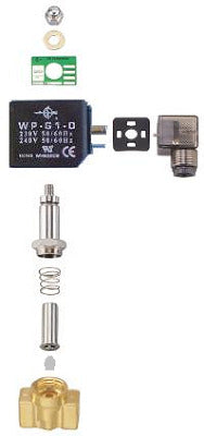 1/8, 1/4, 3/8 Steam Solenoid Valve 0-10 Bar 2/2 N/Closed BSP (G) thread type