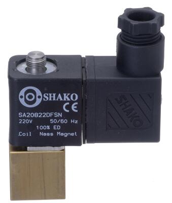 1/8 Brass solenoid valve 0-8.5 Bar 2/2 way Normally Closed Thread Type 1/8 BSP (G)