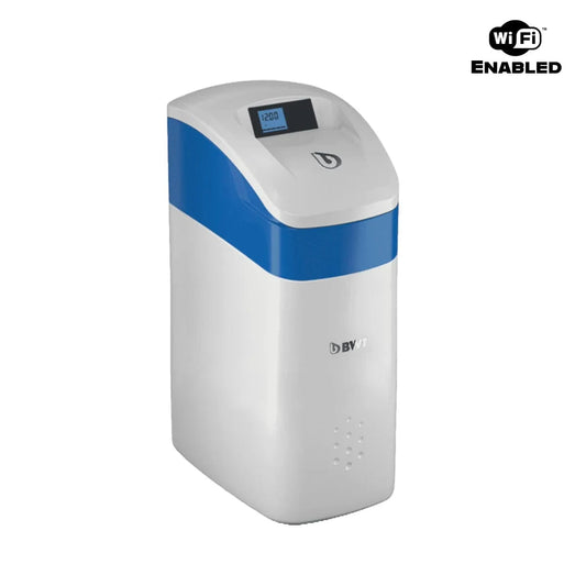 BWT Perla Silk PS15UKWF WiFi Enabled Water Softener & 22mm High Flow Kit and By-pass Valve